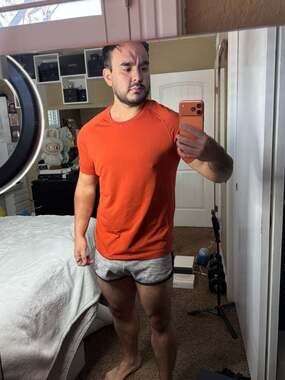 Lululemon Metal Vent Tech Short-Sleeve Shirt 2.0 Orange Men's Size Large